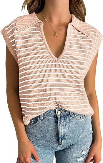 Charli V-Neck Sweater Vest Top
