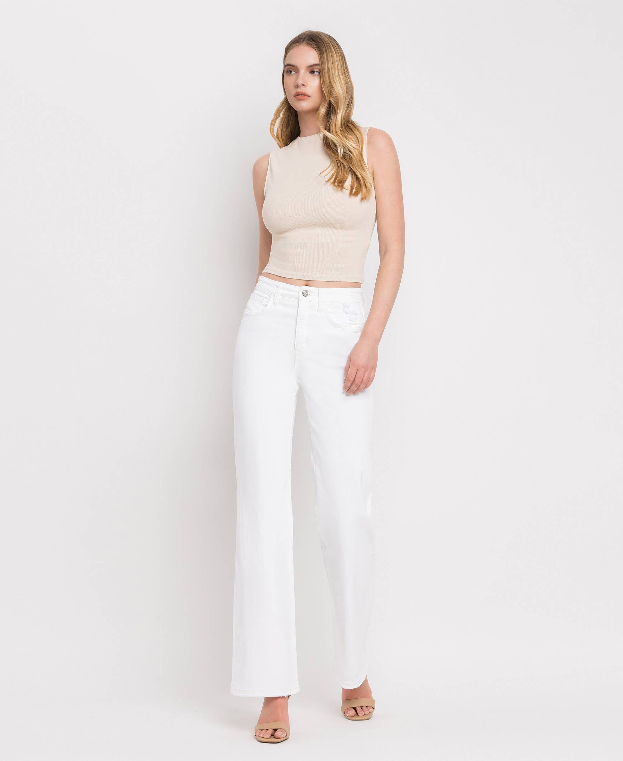 90's Super High Rise Flare Jeans