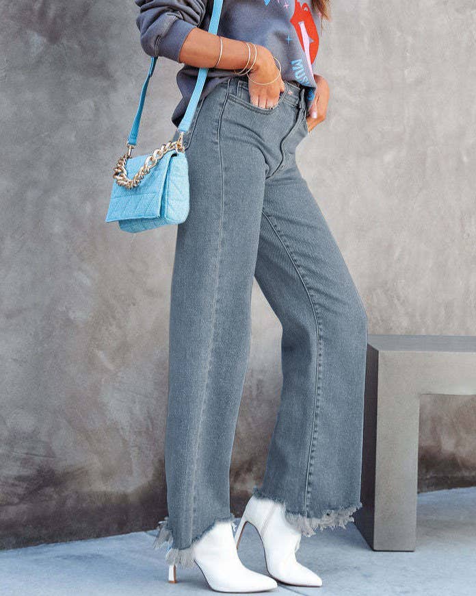 Dani Raw-Edged Jeans