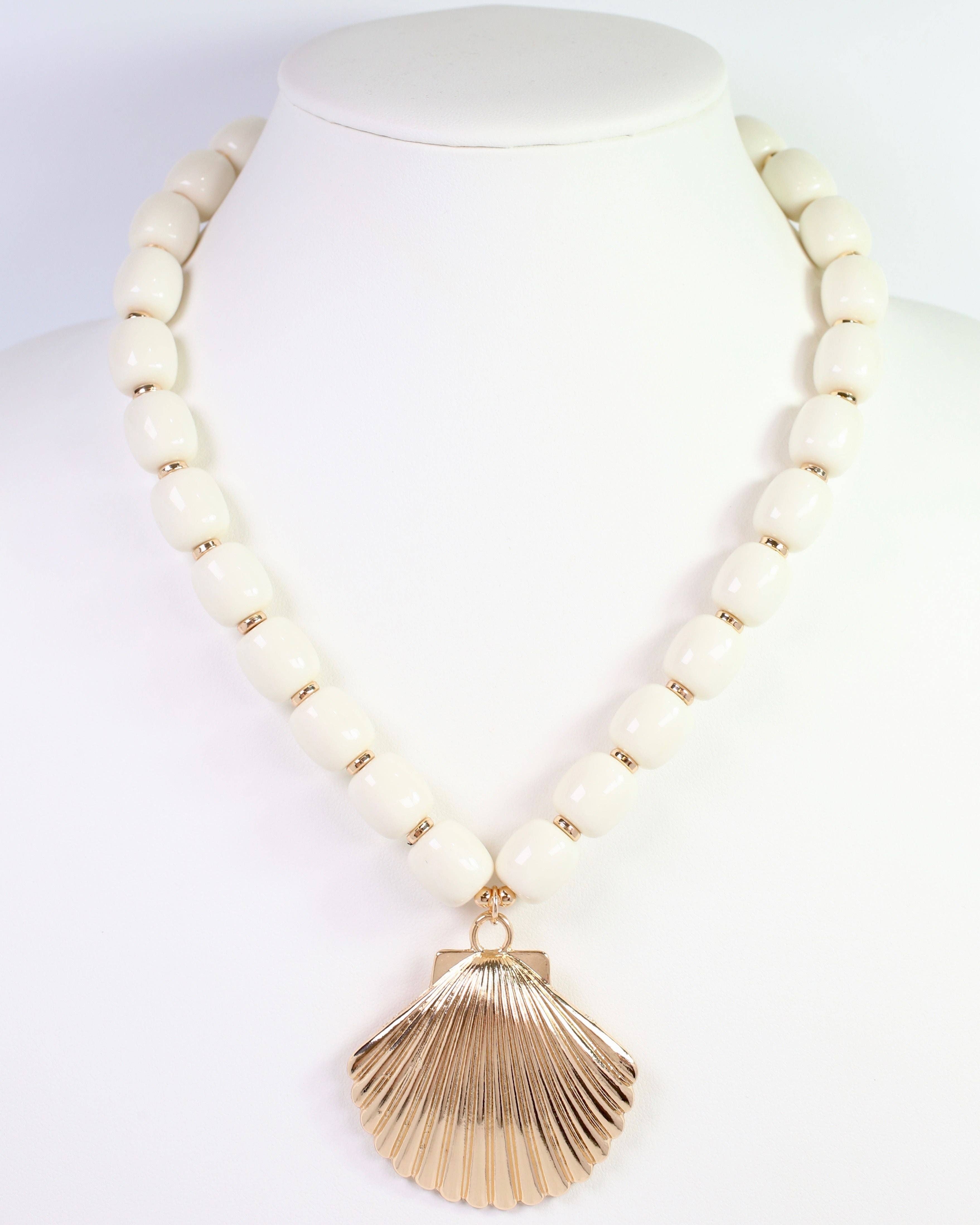 Shelly Beaded Necklace