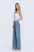 Raw Hem High Rise Jeans