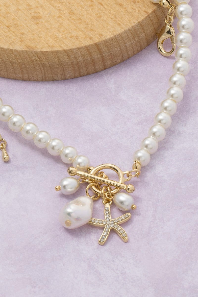 Starfish Pearl Necklace