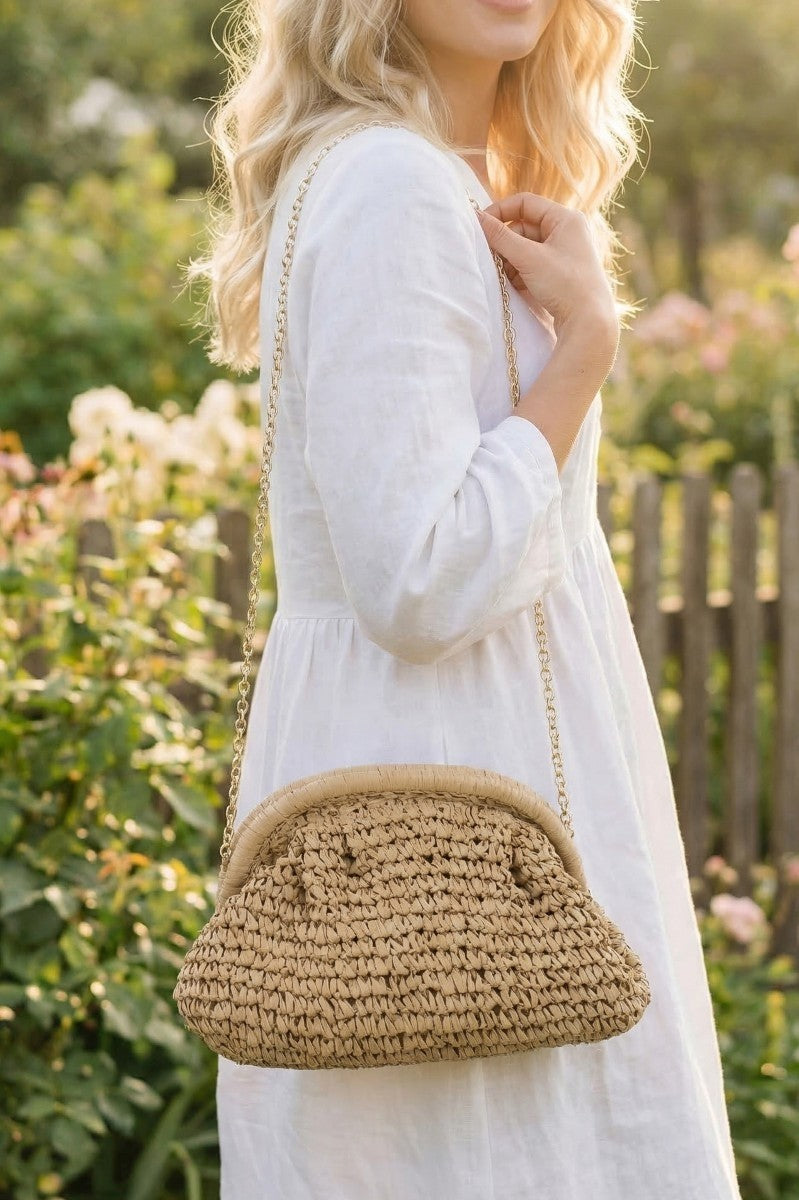Coastal Luxe Woven Bag