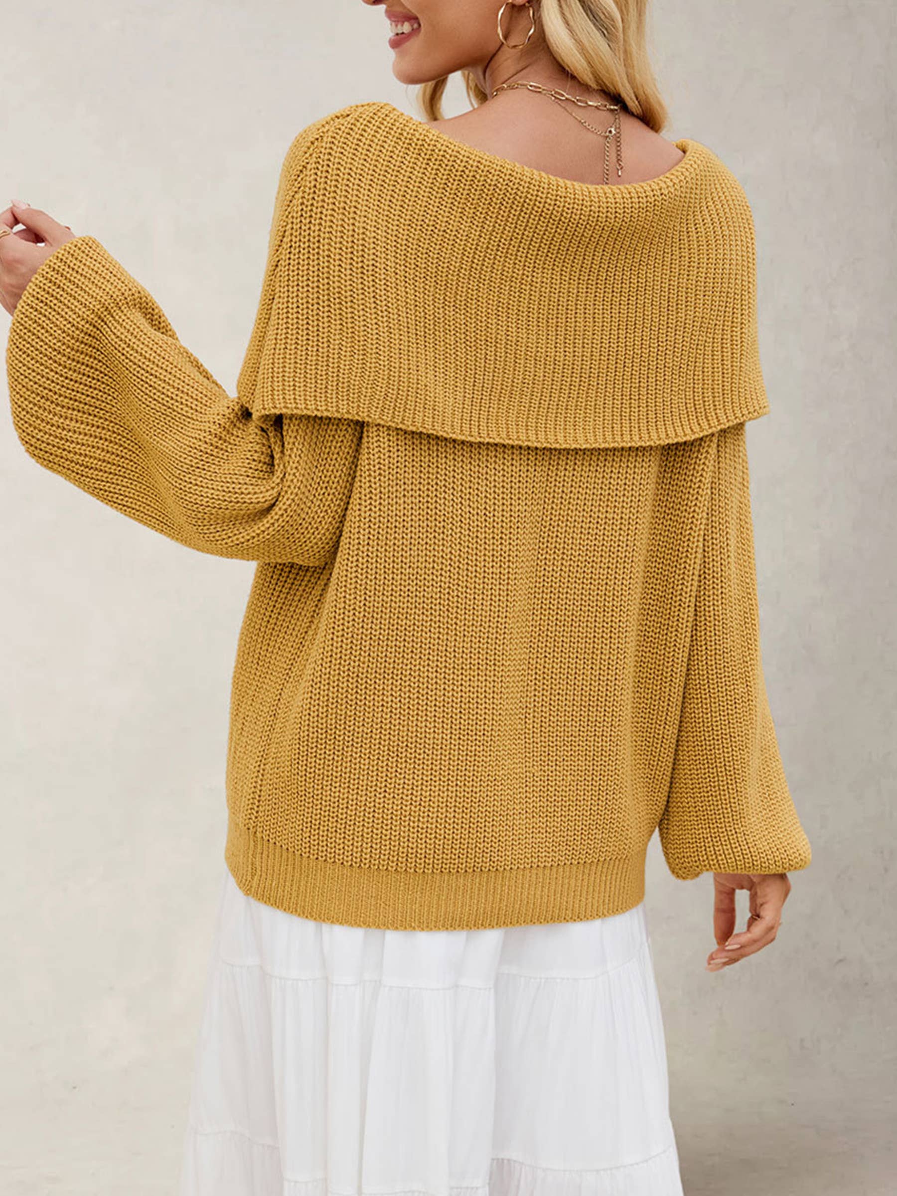 Hailey Off The Shoulder Pullover Sweater