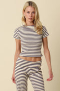 Clover Stripe Knit Pants Set