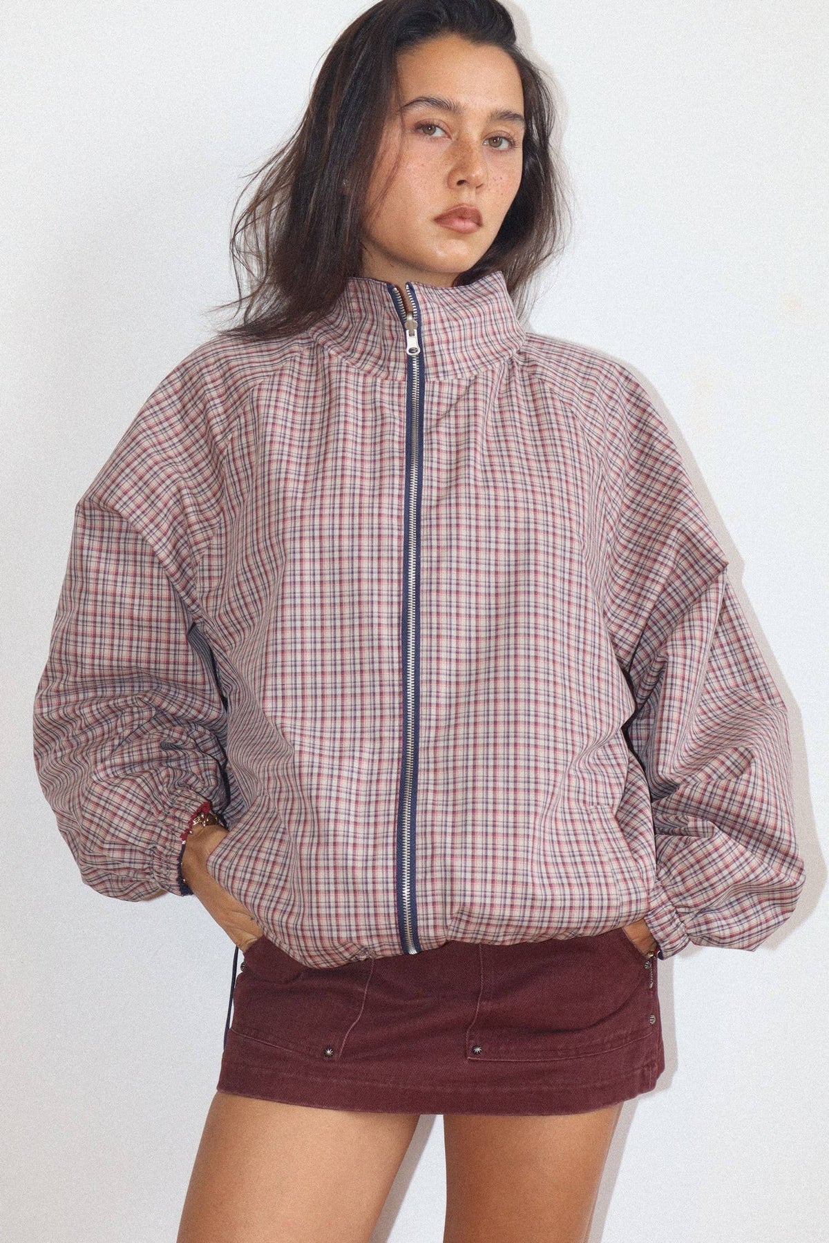 Retro Reversible Windbreaker Jacket