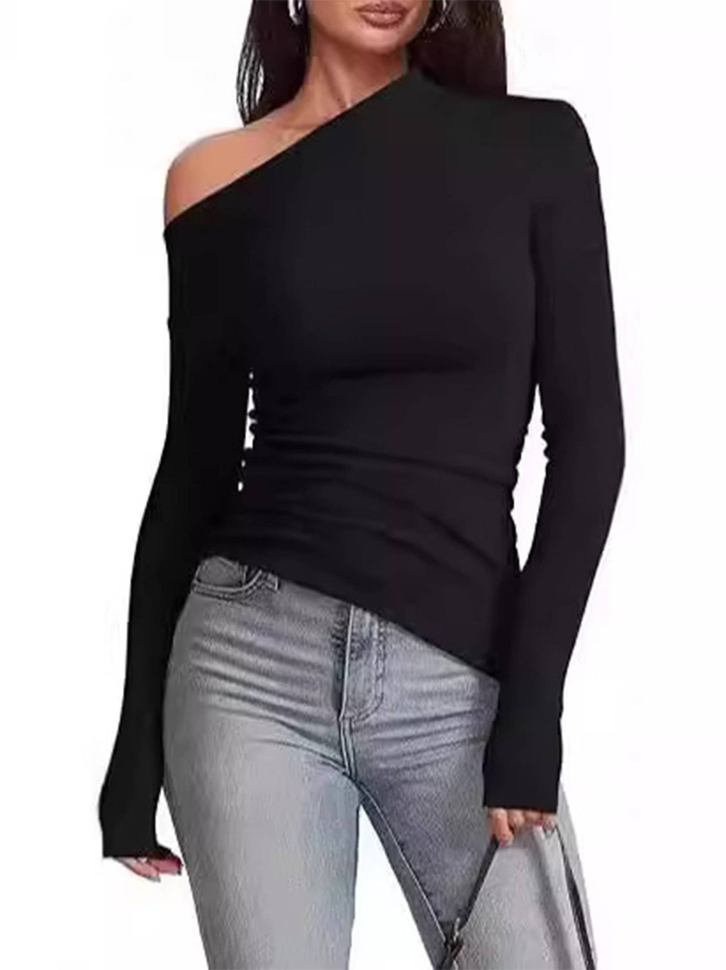 Henley Off The Shoulder Top
