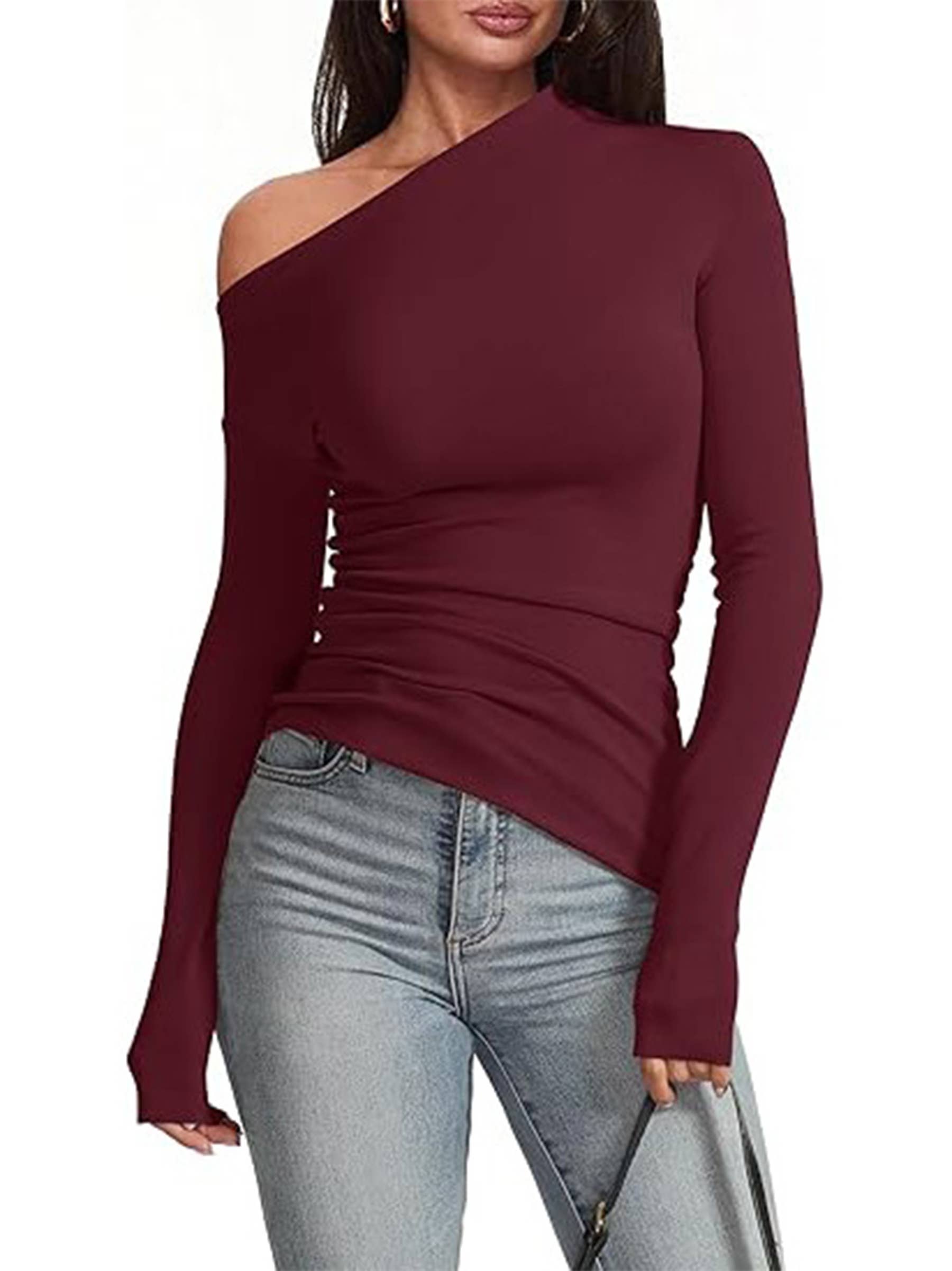 Henley Off The Shoulder Top