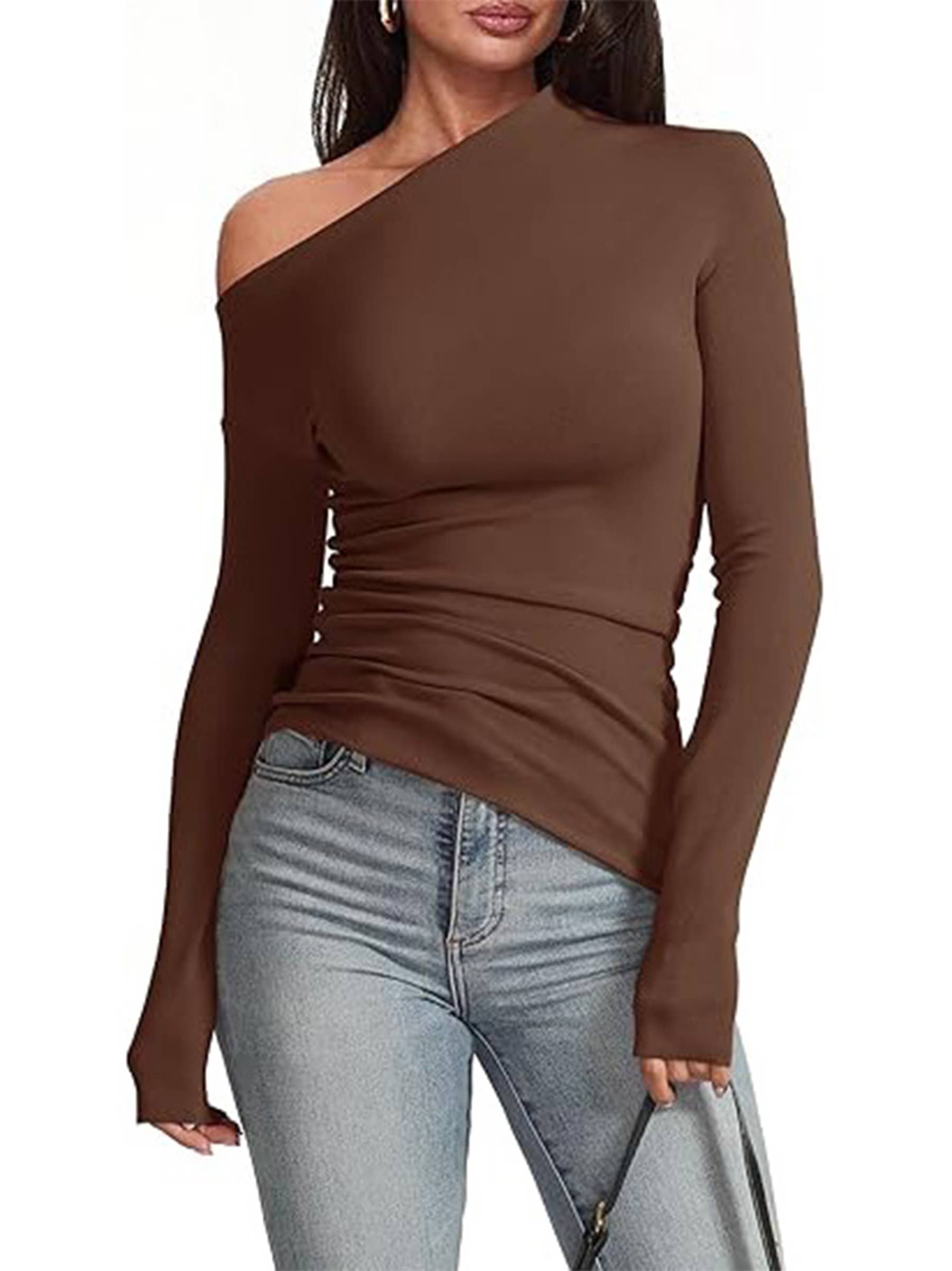 Henley Off The Shoulder Top