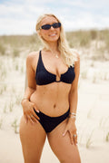 Black U-Ring Bikini Set