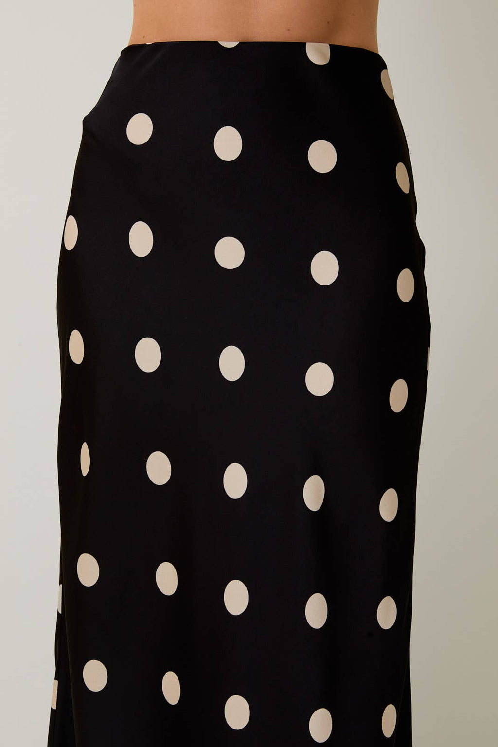 Sally Polka Dot Satin Skirt