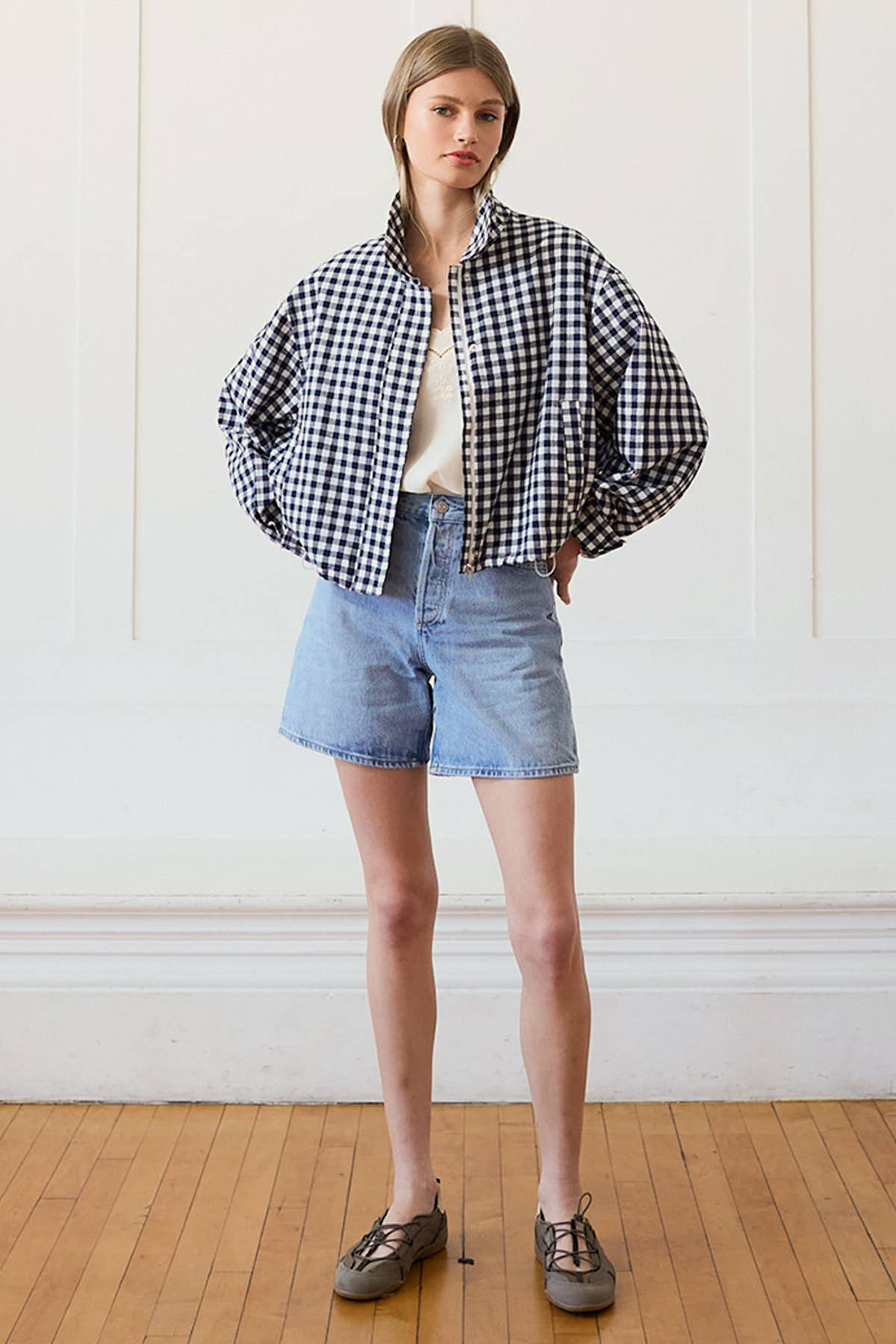 Hampton Gingham Zip Jacket