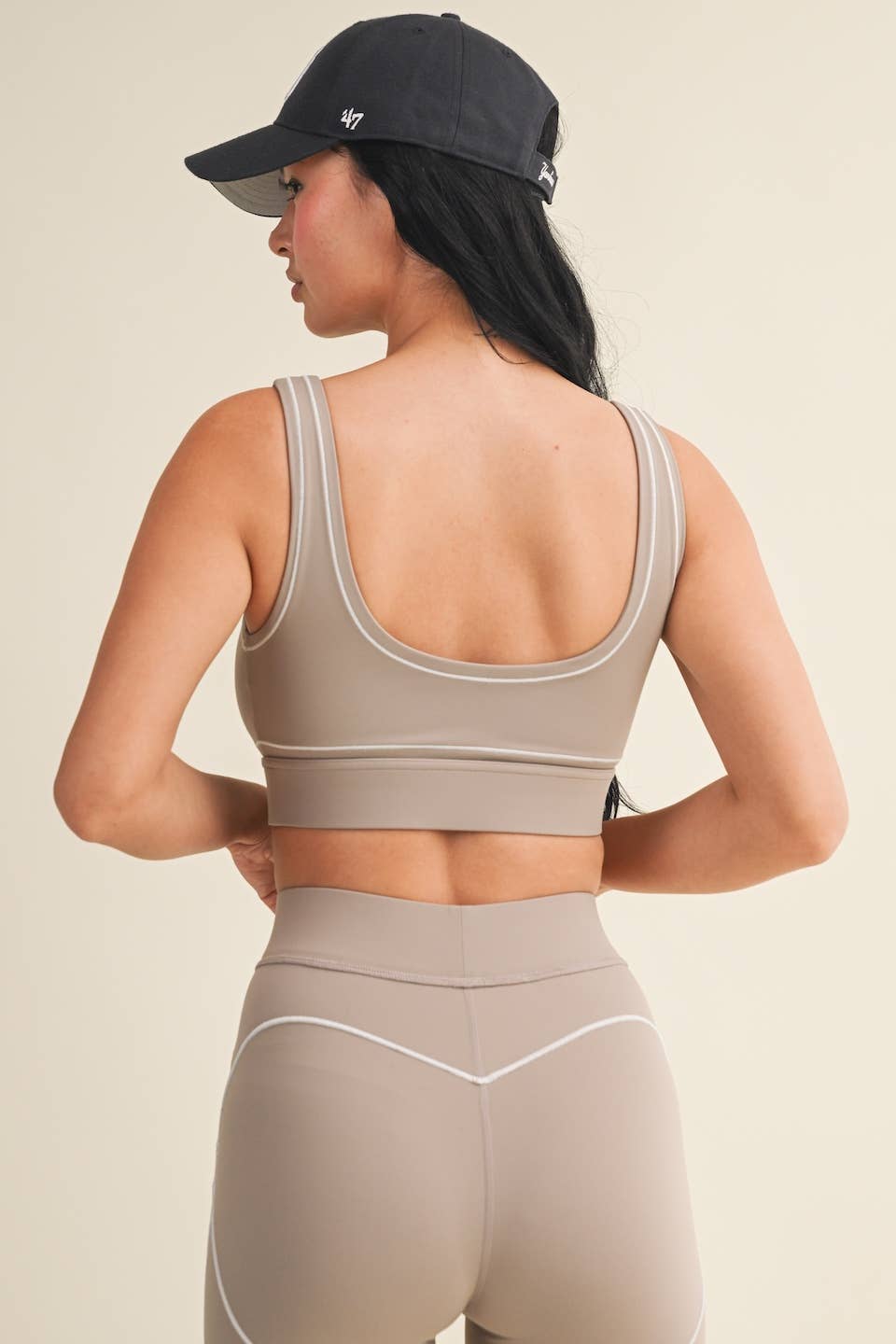 Contrast Thread Sports Bra