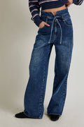 Harper High Rise Tie-Waist Jeans