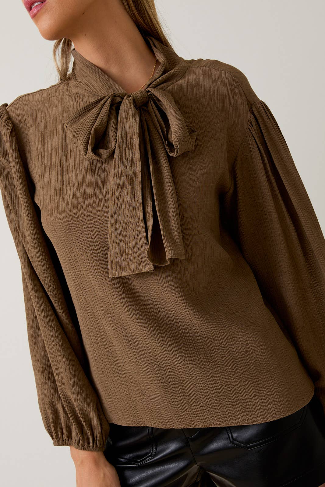 Lillian Bow Tie Blouse