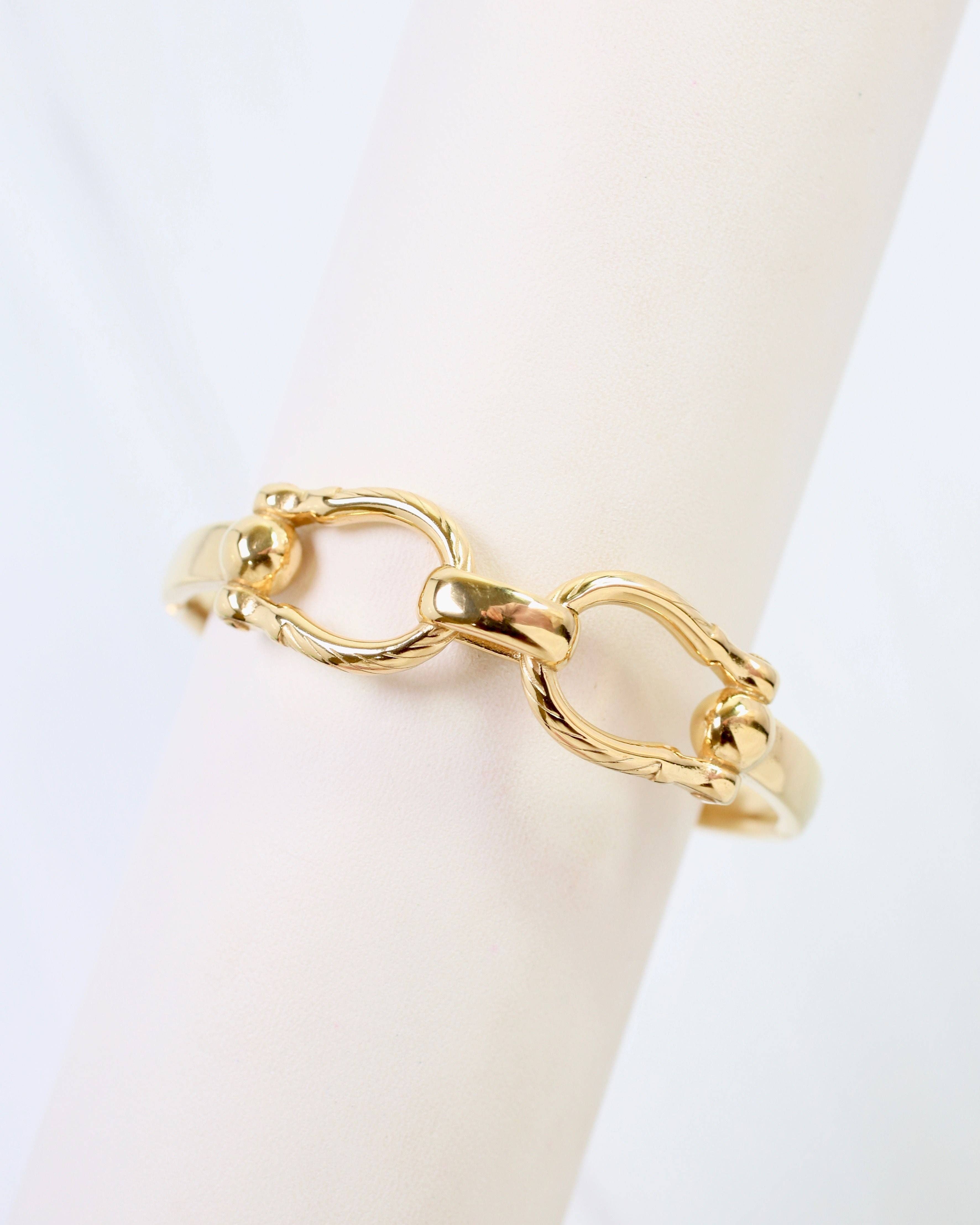 Horsebit Hinged Bracelet