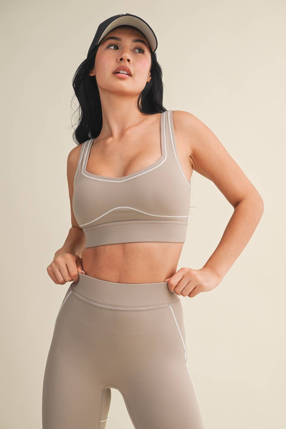 Contrast Thread Sports Bra