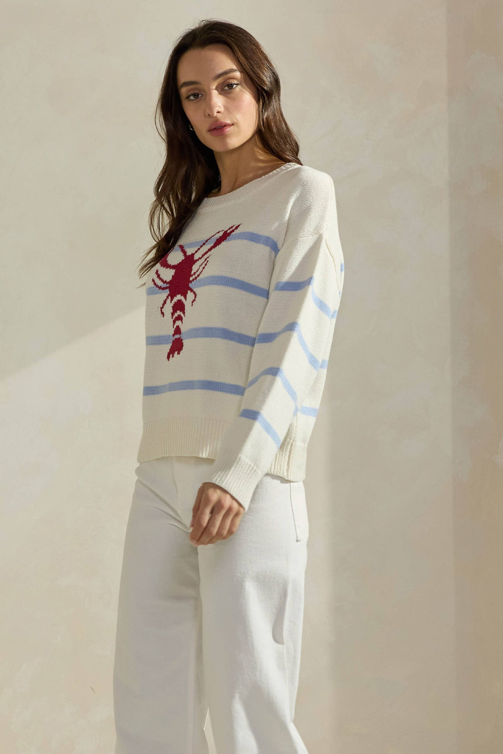 Coastal Catch Lobster Sweater