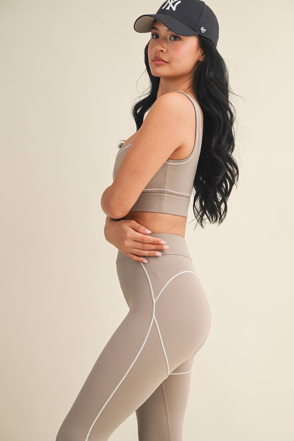 Contrast Thread Sports Bra