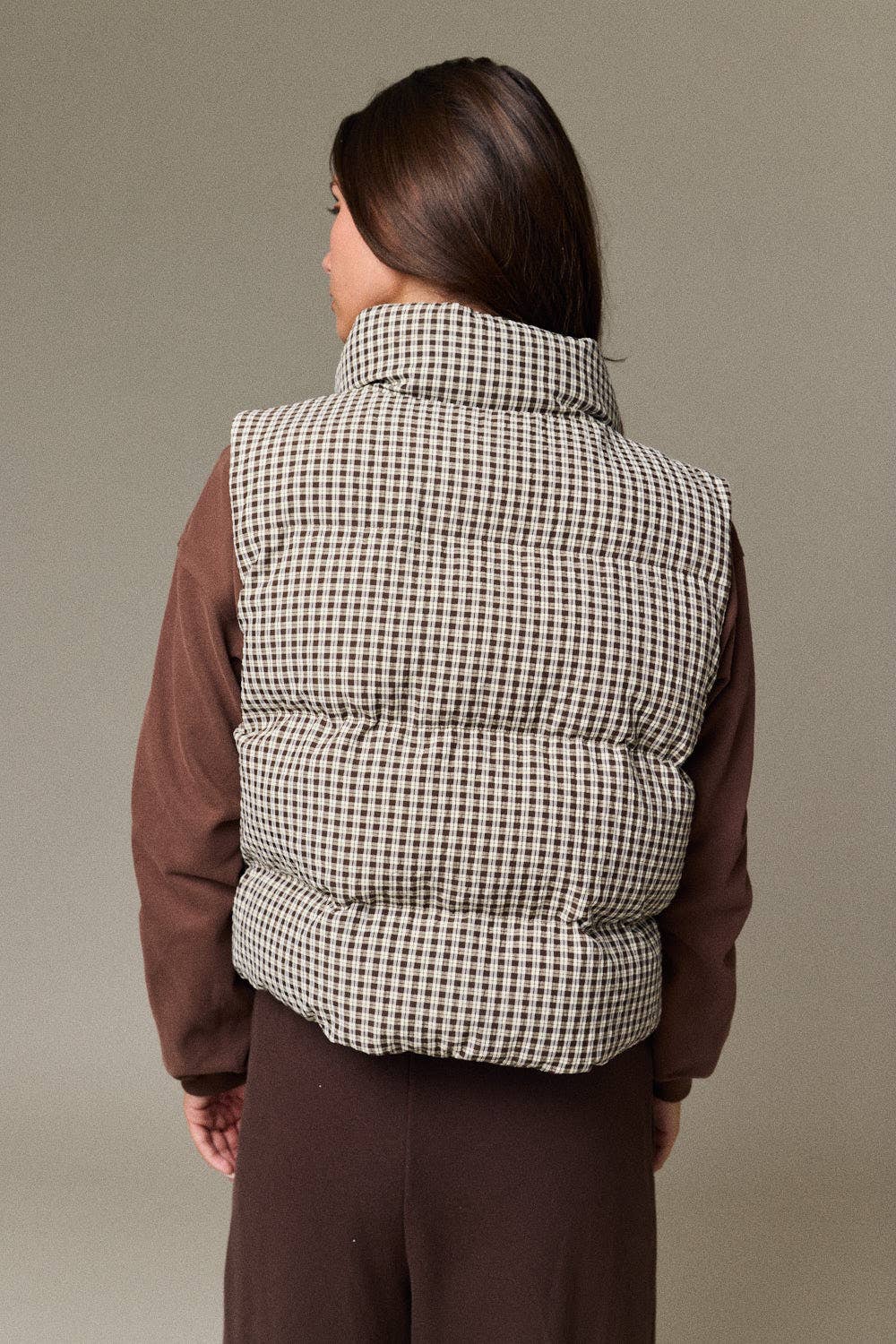 Lennox Check Puffer Vest