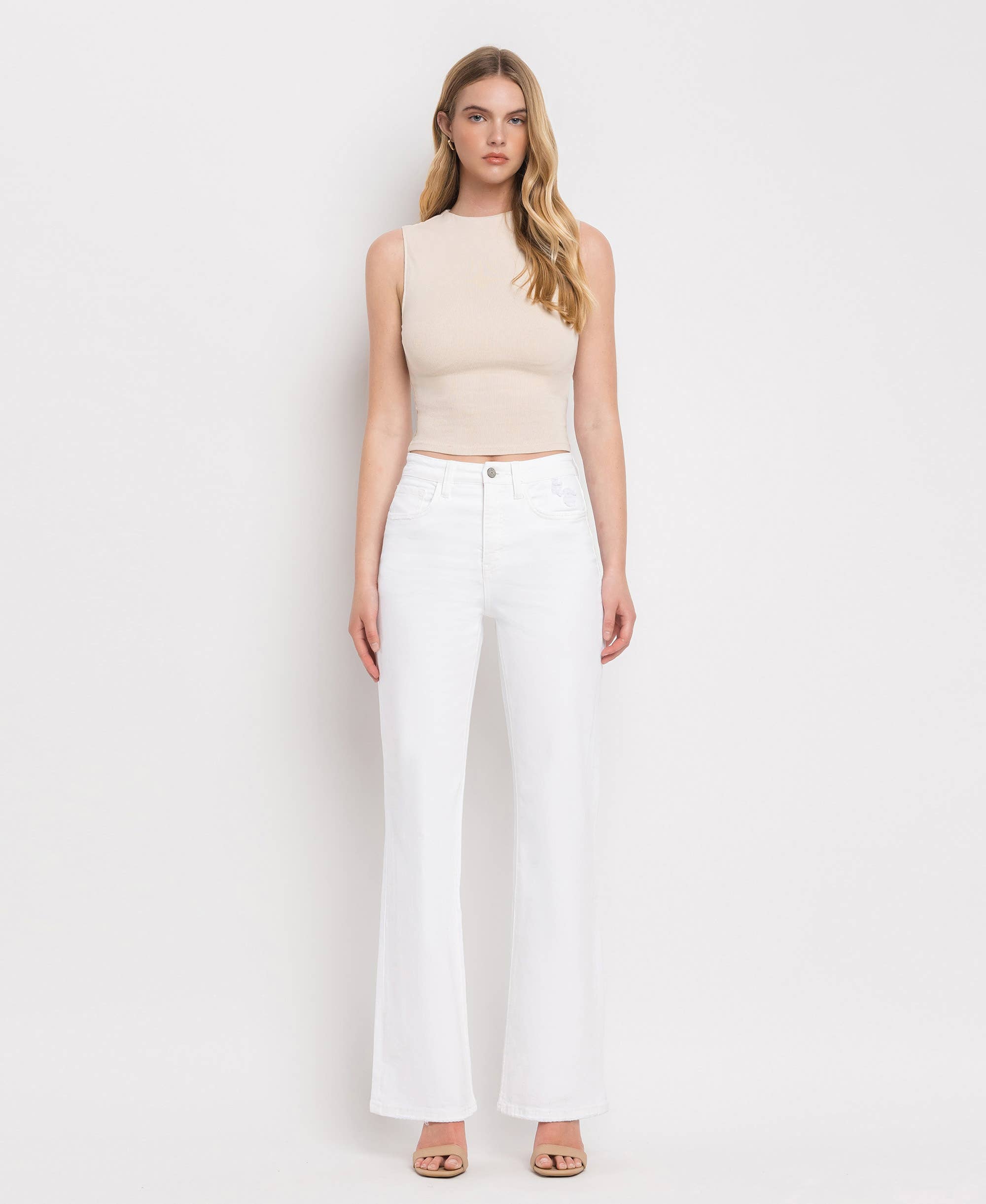 90's Super High Rise Flare Jeans