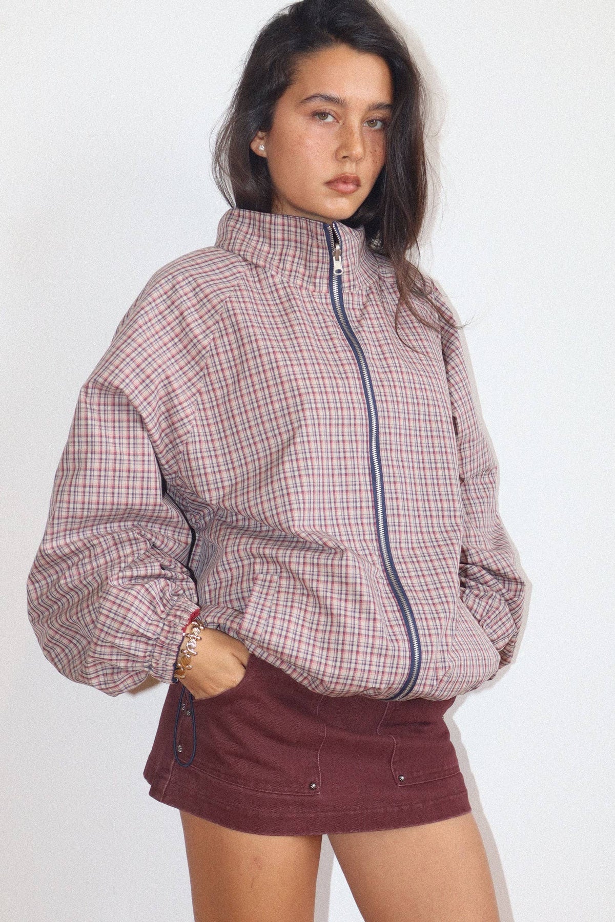 Retro Reversible Windbreaker Jacket