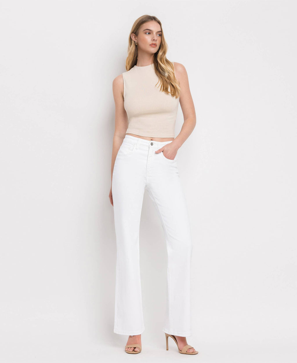 90's Super High Rise Flare Jeans
