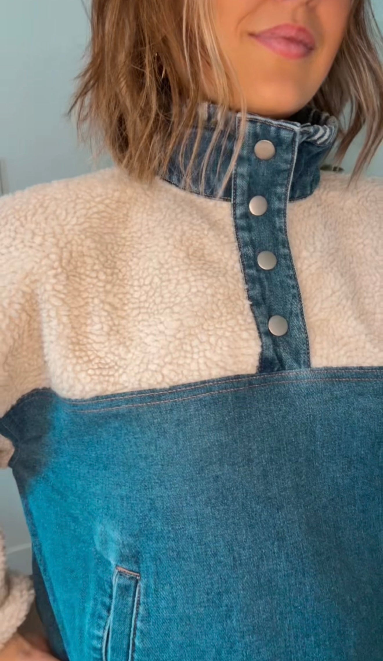 Jena Jean + Sherpa Jacket