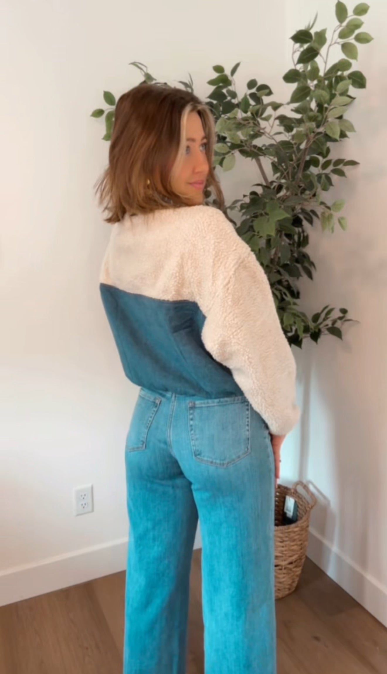 Jena Jean + Sherpa Jacket