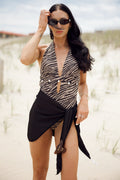 Zebra Print One-Piece Swimsuit