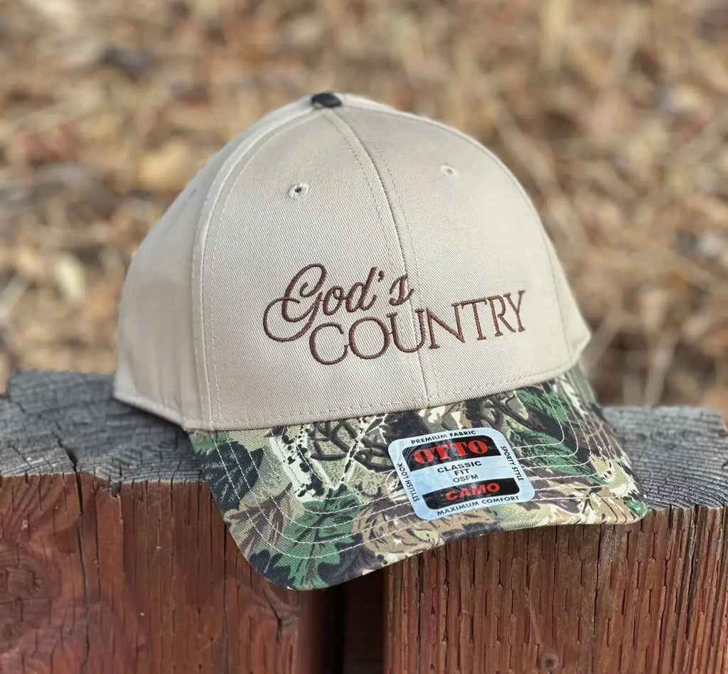 Gods Country Embroidered Hat
