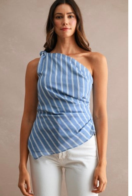 Skye One Shoulder Asymmetrical Top