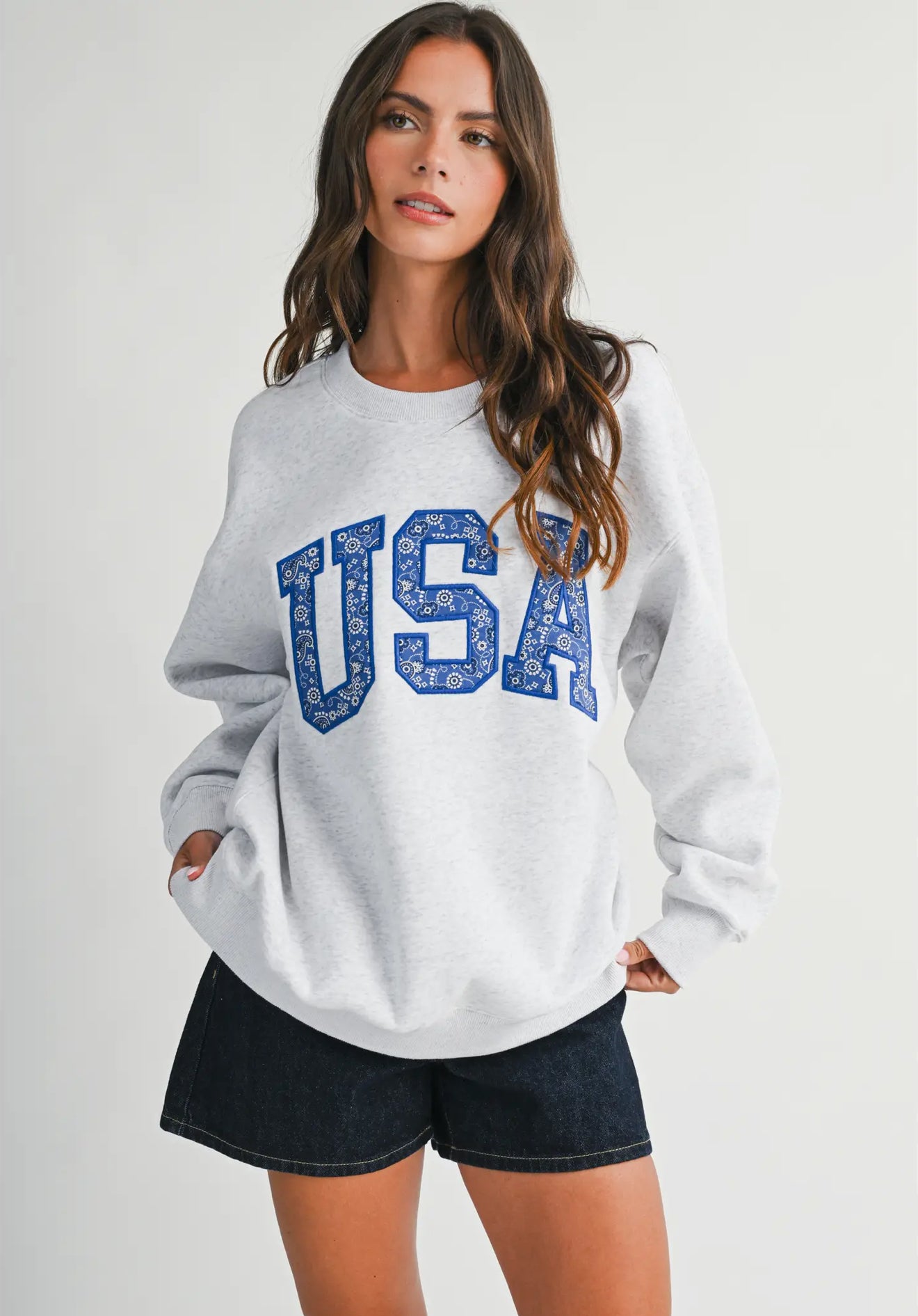 USA Embroidered Sweatshirt