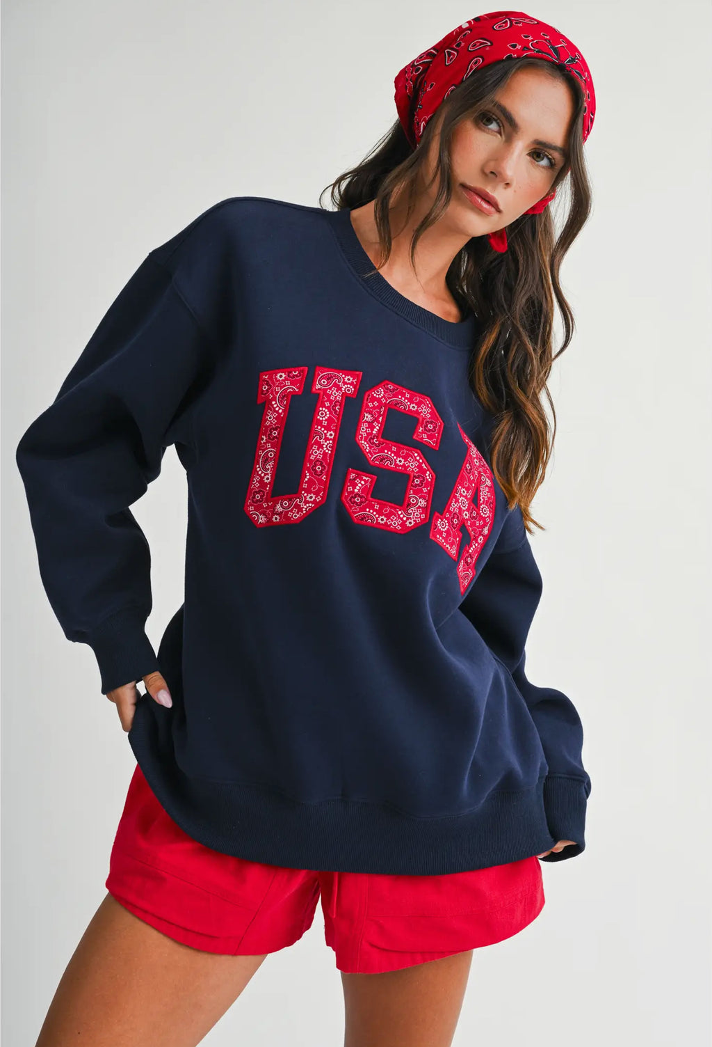 USA Embroidered Sweatshirt
