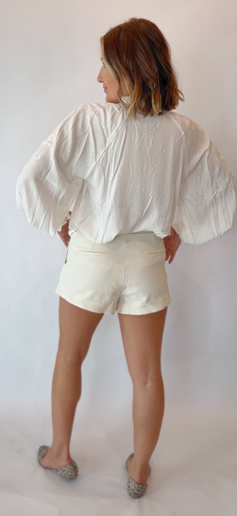 High Waisted Pleated Shorts