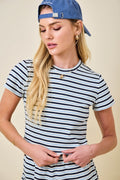 Jema Stripe Crop Top