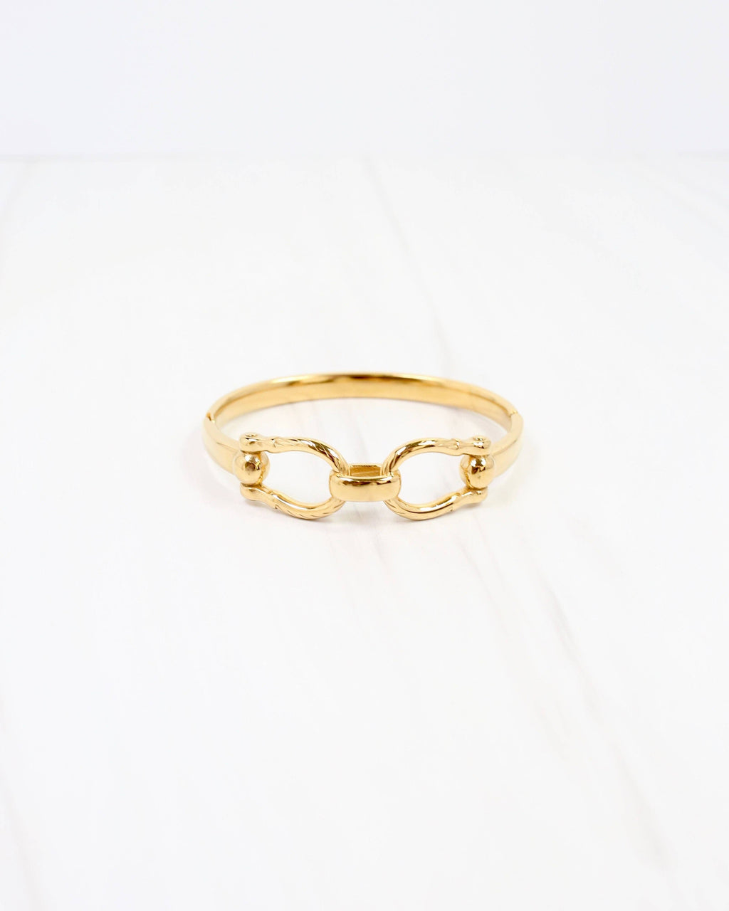 Horsebit Hinged Bracelet