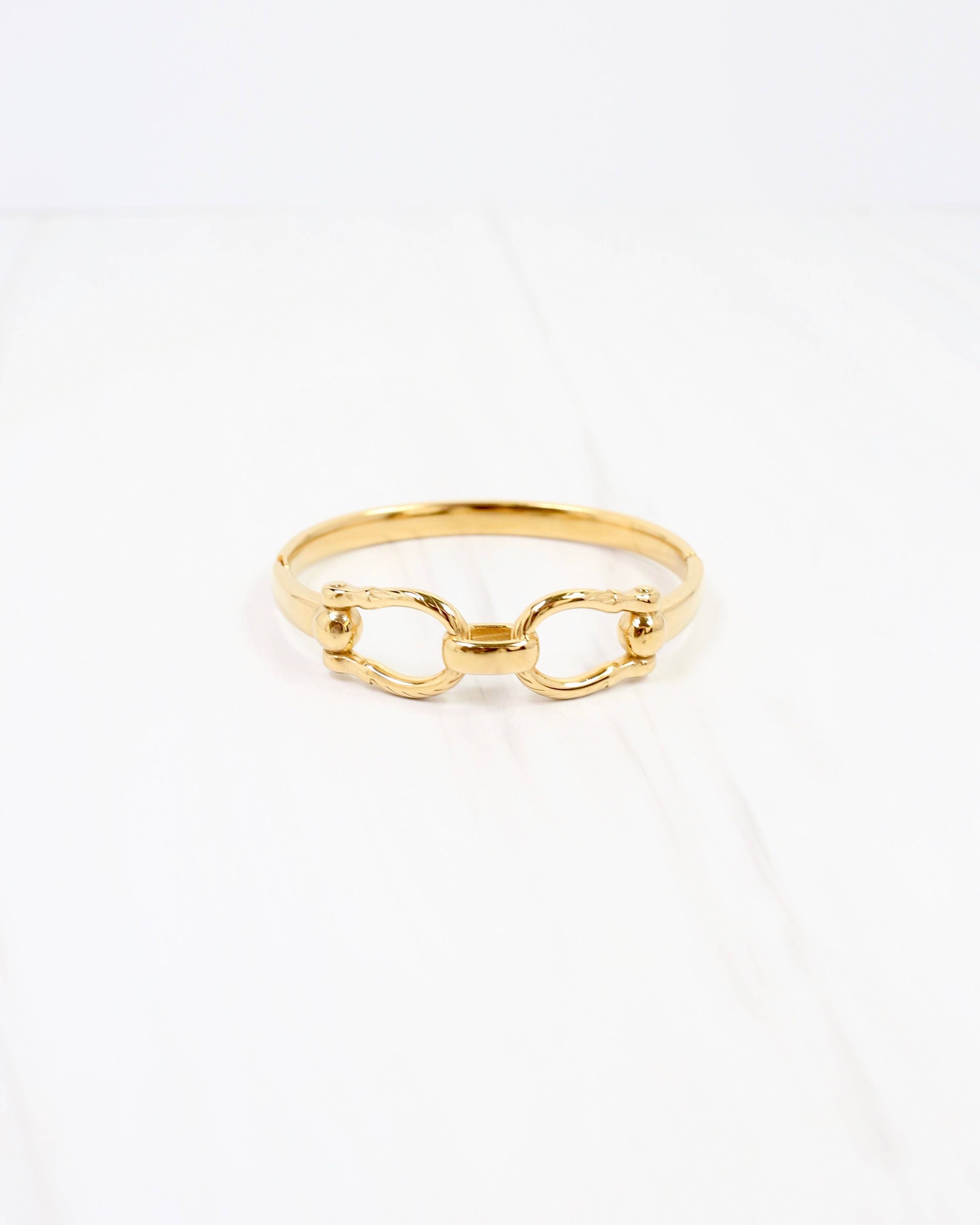 Horsebit Hinged Bracelet