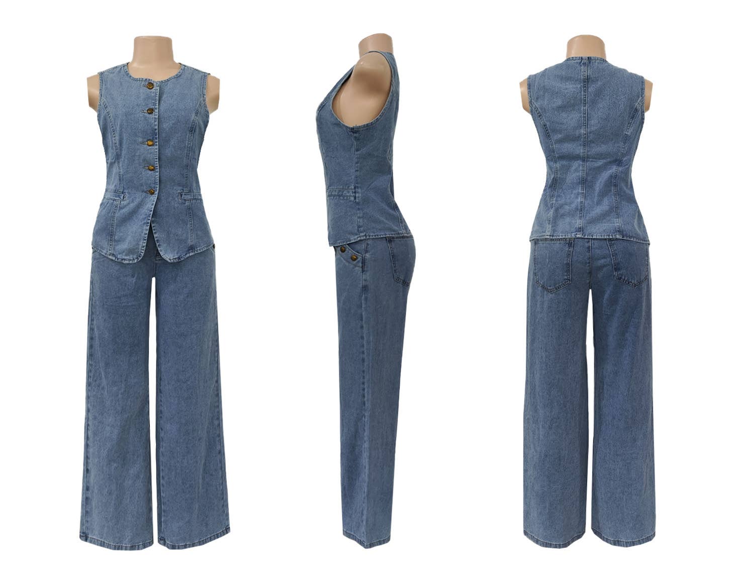 Palmer Denim Pants Set