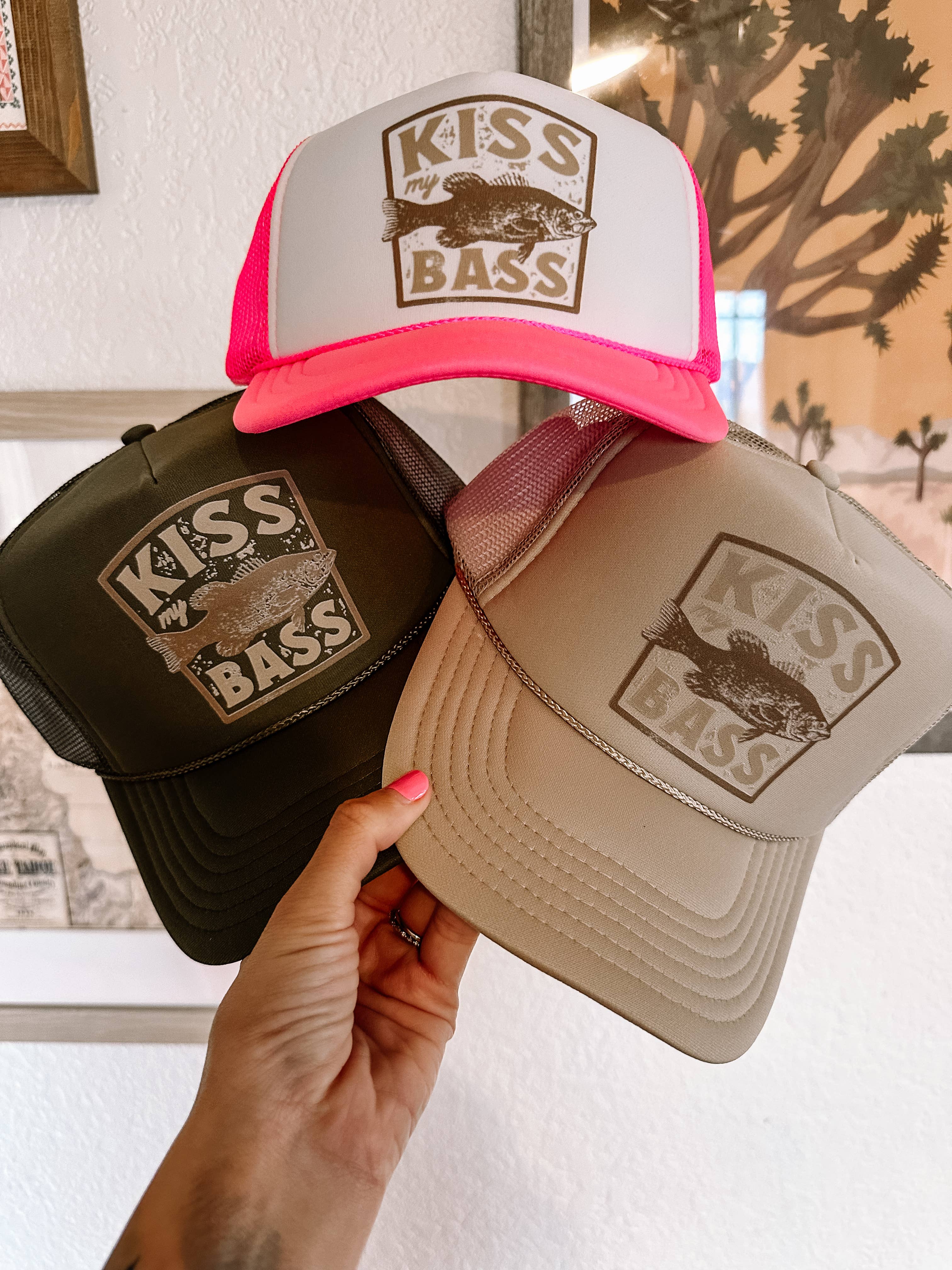 “Kiss My Bass” Trucker Hat