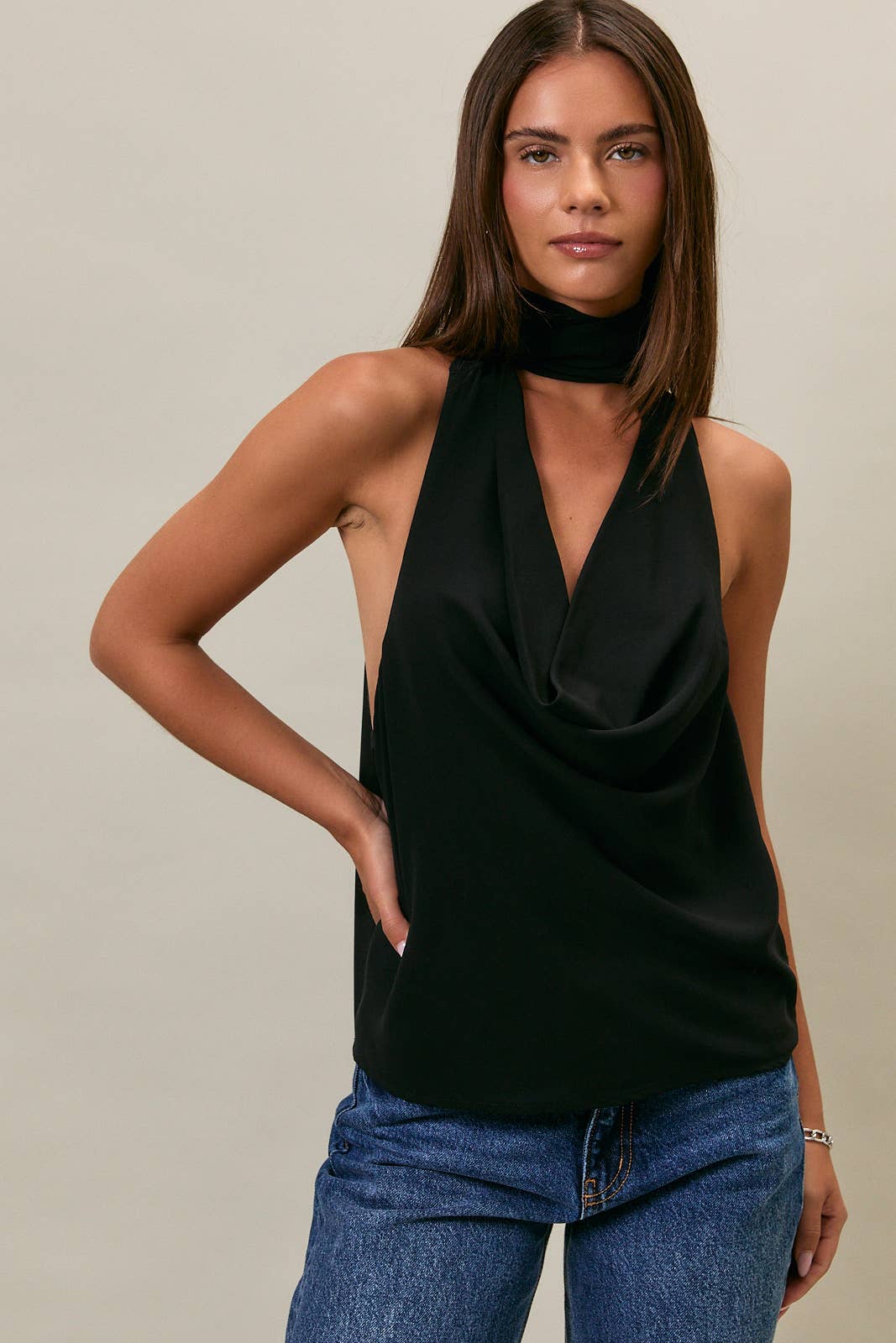 Jayme Scarf Halter Top