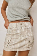 Camouflage Cargo Mini Skirt