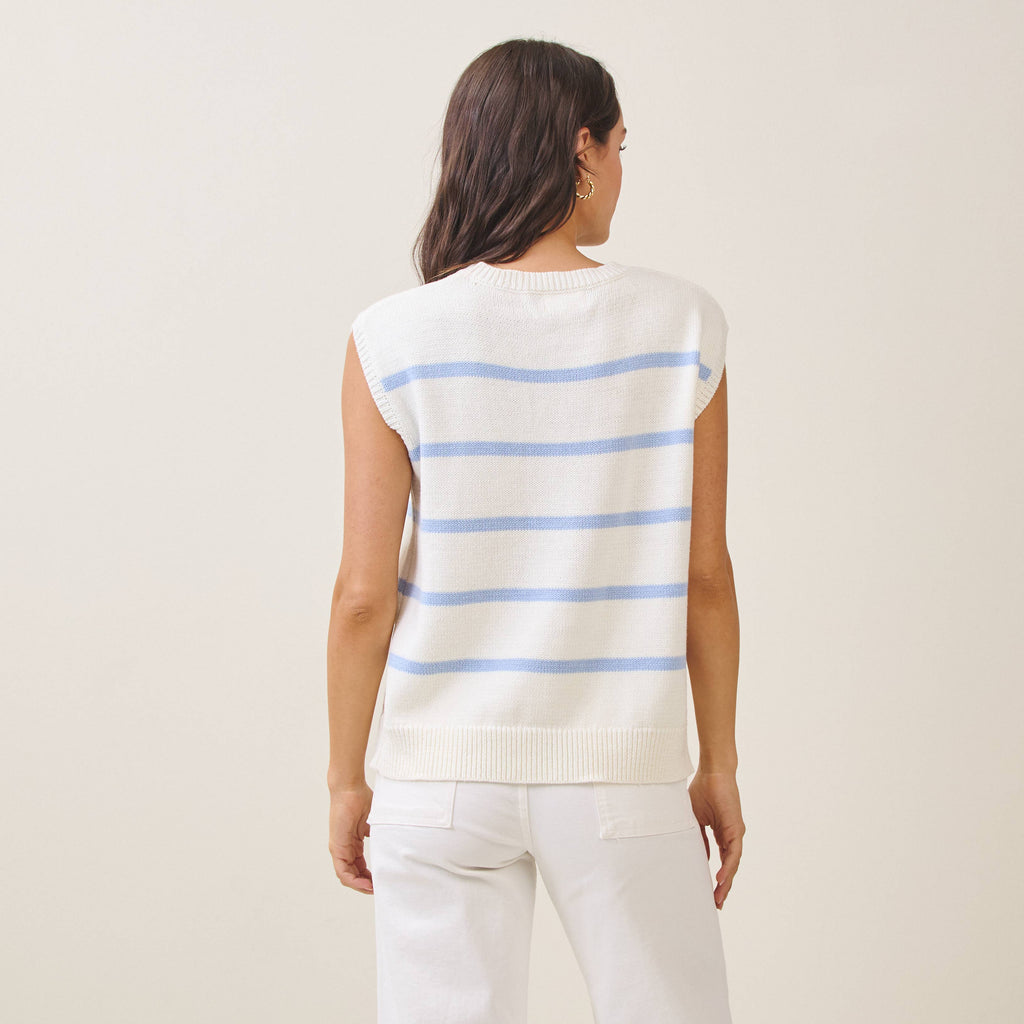 Lobster Stripe Sweater Vest
