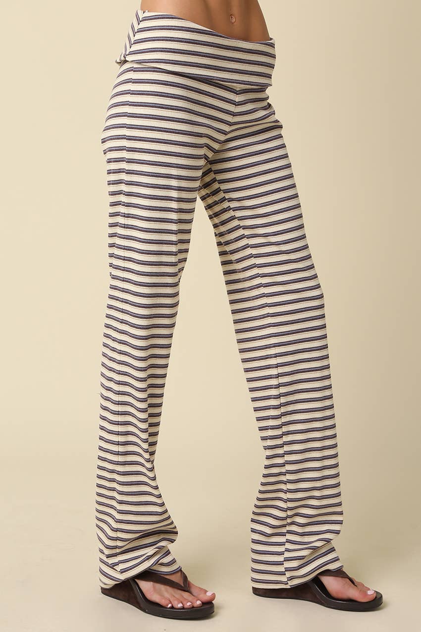Clover Stripe Knit Pants Set