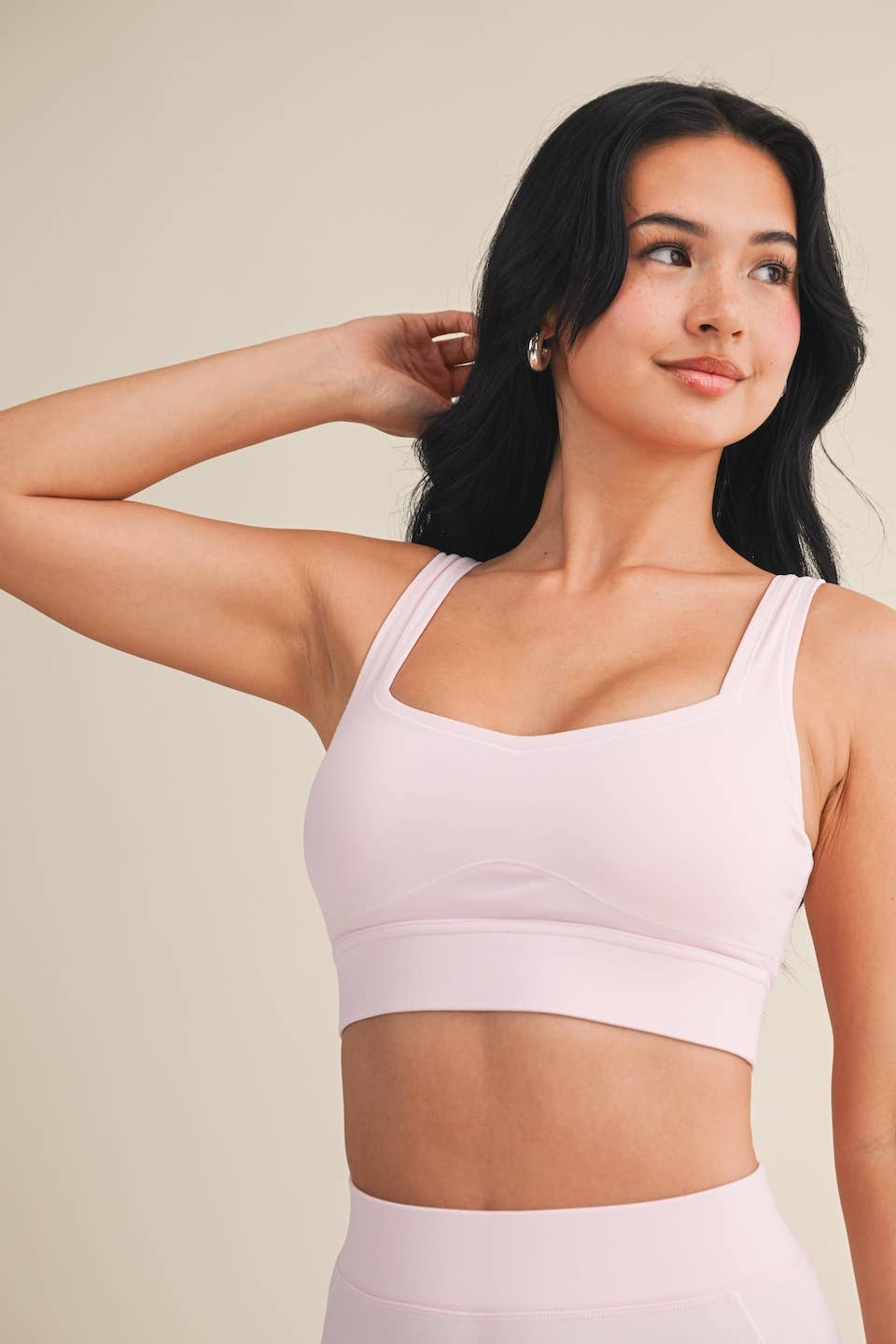 Contrast Thread Sports Bra