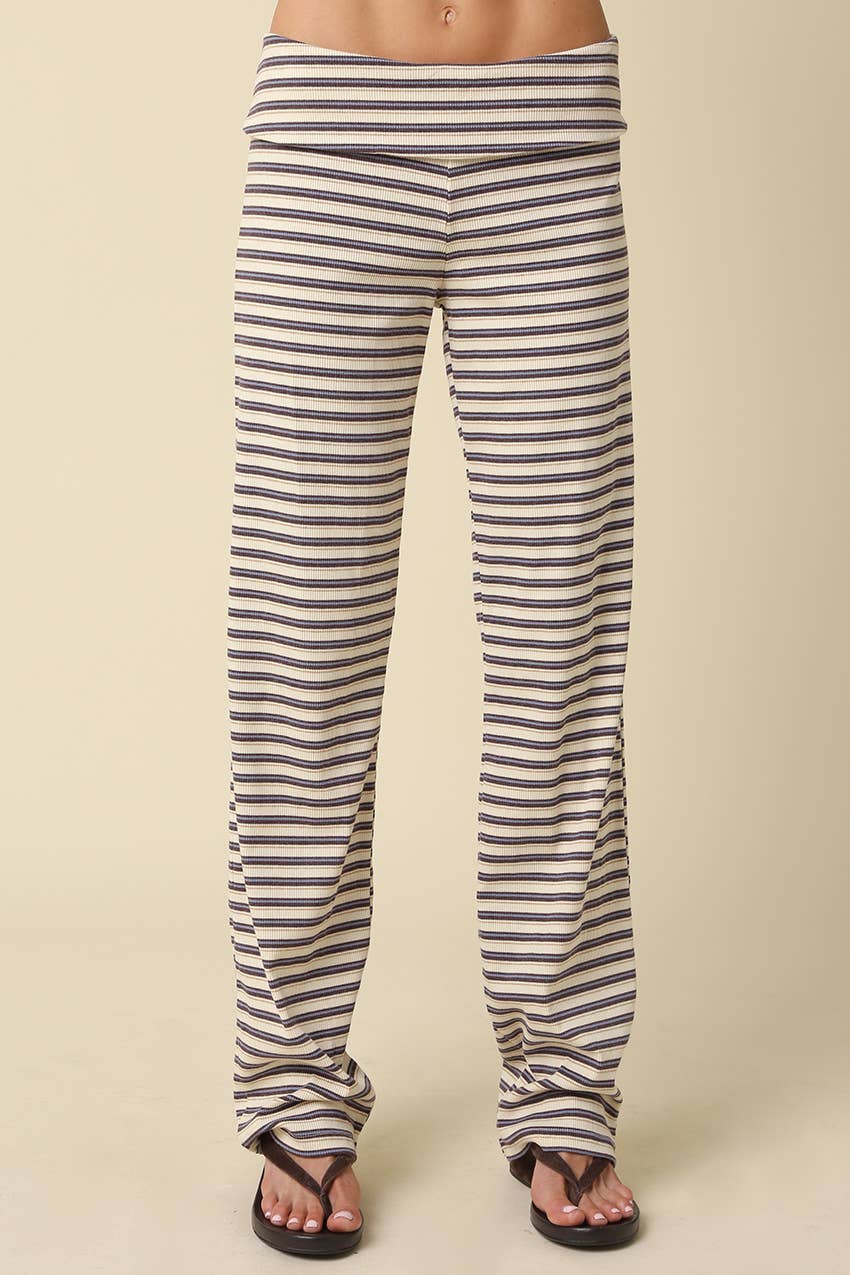 Clover Stripe Knit Pants Set