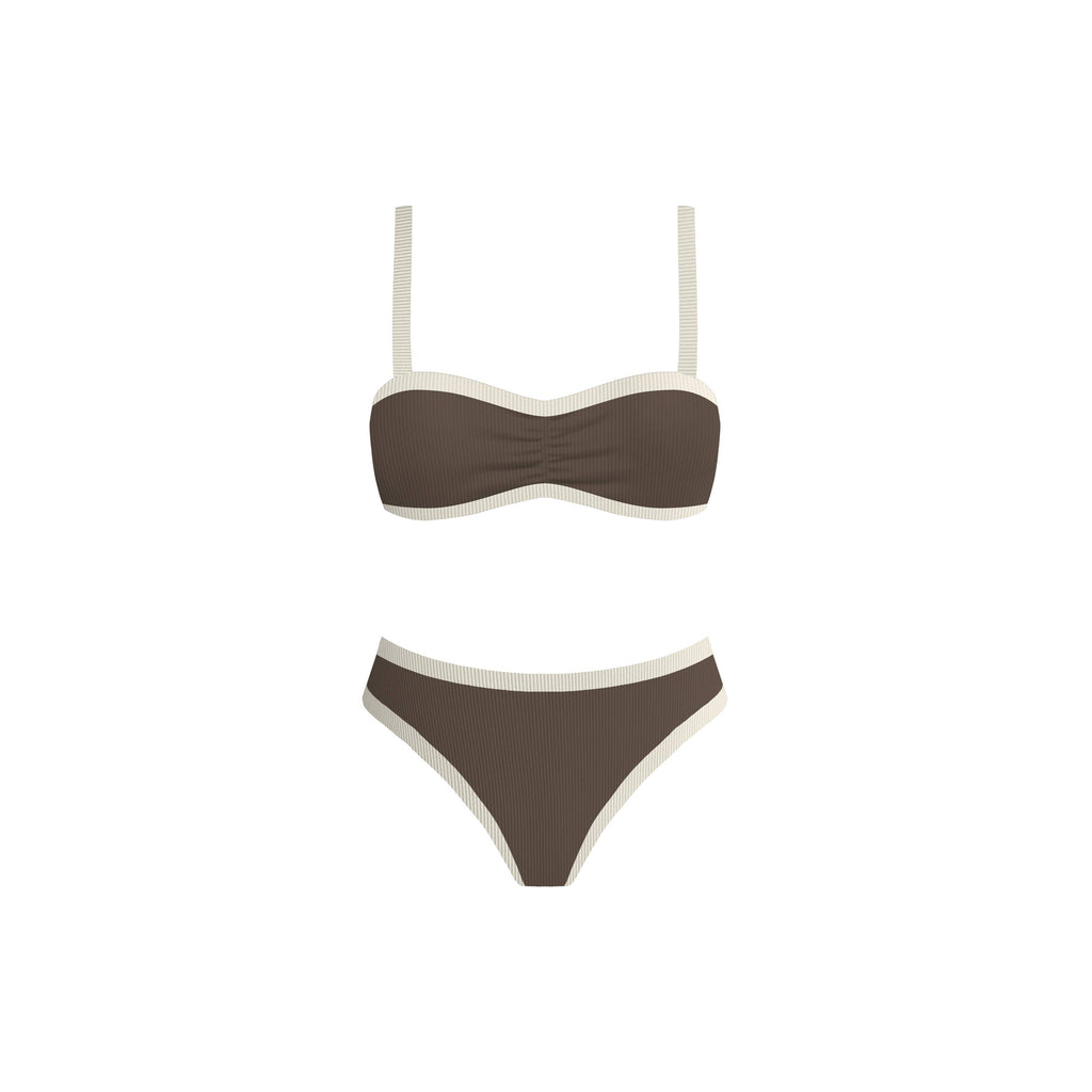 Wandering in Paris Bikini Set (Beige)