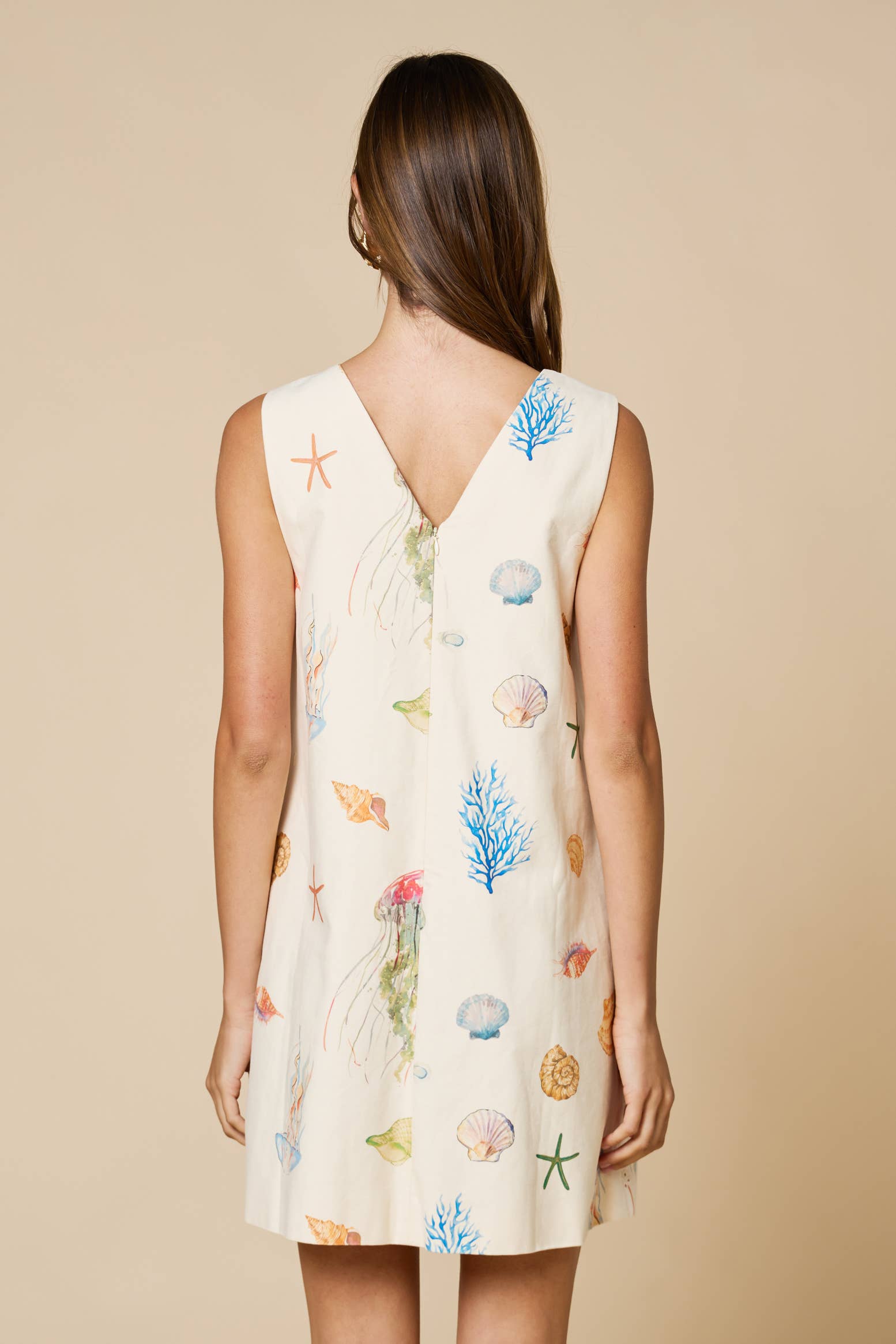 Seashell Coastal Shift Dress