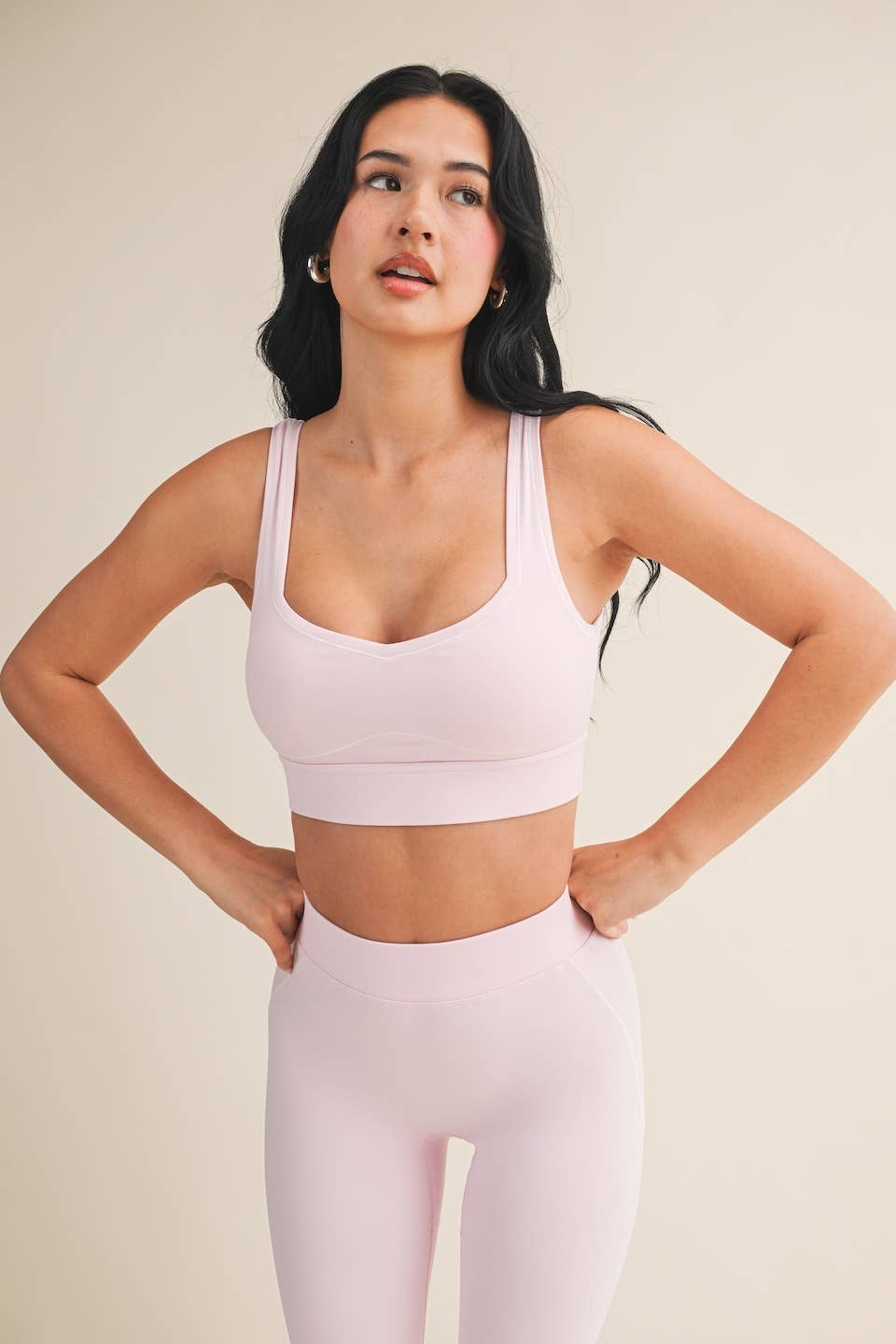 Contrast Thread Sports Bra
