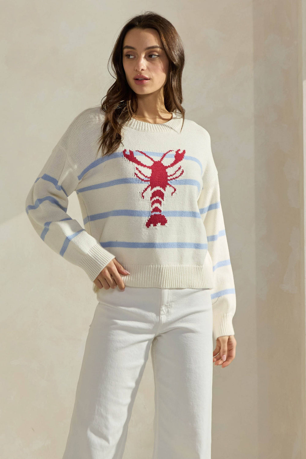 Coastal Catch Lobster Sweater